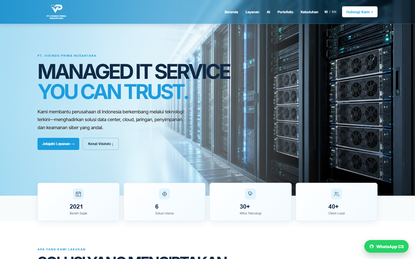 Visindo Prima Nusantara company website